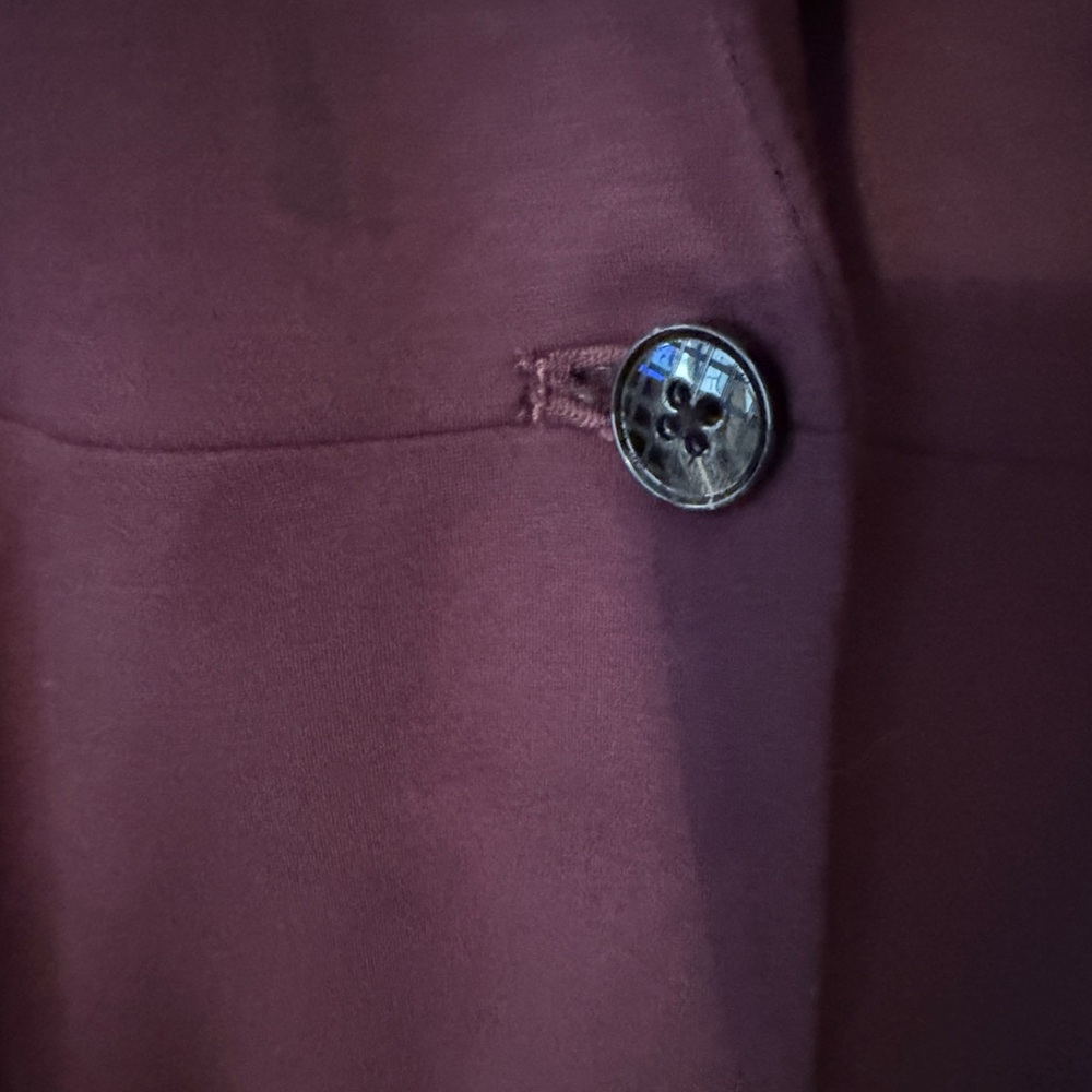 4/$30 Sale! EUC XL J. Jill Burgundy / Maroon fully lined Women's Blazer - Picture 4 of 8